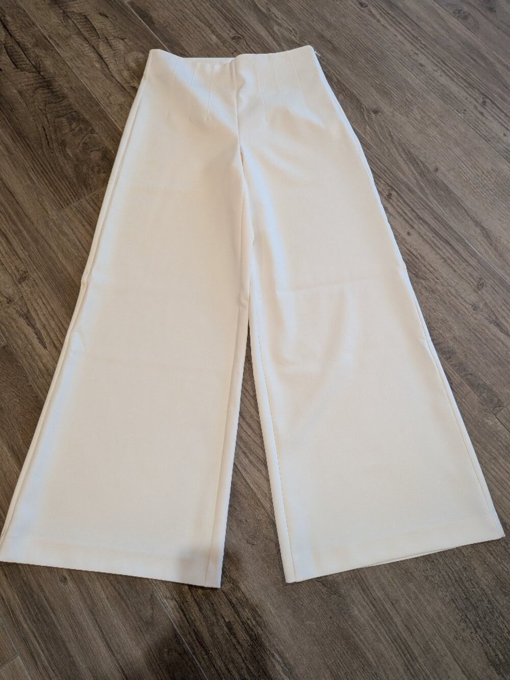 White Wide Leg Dress Pants